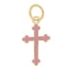 Kors gull m/ rosa emalje 10mm Asturias' cross