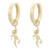 Ørering "gull" Piccadilly 15ø m/ ape-charms