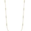 Collier "gull" Julie 3mm doble kuler i parti rundt hele 45cm