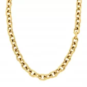 Collier fg.stål 7mm "anker" 50+5cm