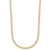 Collier "gull" Casual Kim 5mm panzerkjede tette ledd 50cm