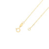 Collier gull 42cm tynn anker slipt 1,2mm