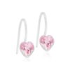 CJ MP Pendant Fixed Heart light Rose 6mm