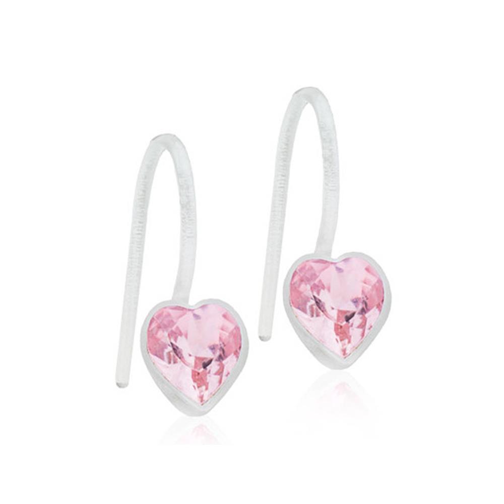 CJ MP Pendant Fixed Heart light Rose 6mm