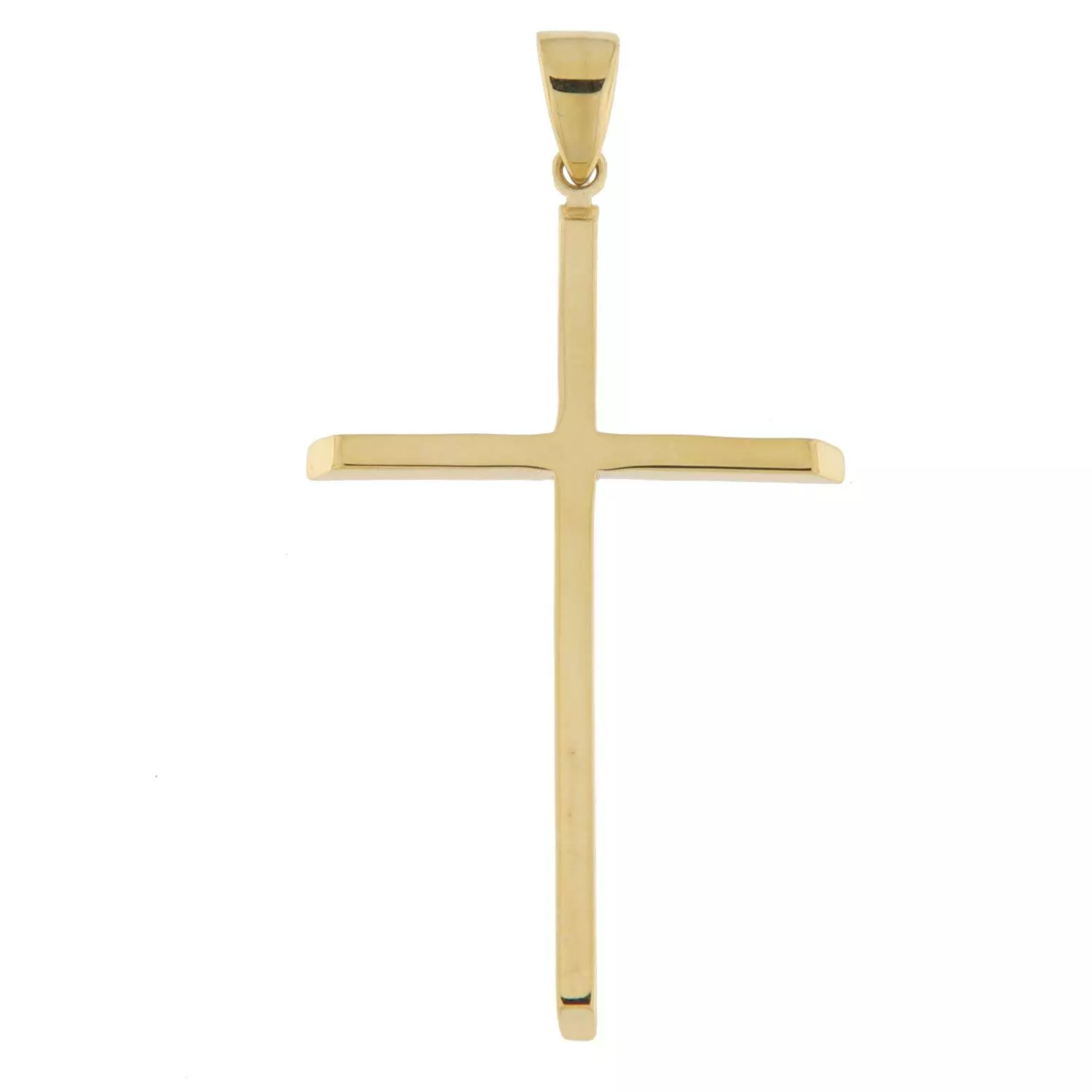 Kors gull 35mm flatt smalt, skråkanter i endene