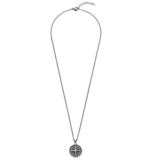 Collier stål 20ø kompass på ankerkjede 50+3,5cm - Frank 1967