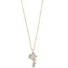 Collier "gull" Envy "klase" av blanke zirconer i ass. former 43cm