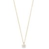 Collier "gull" Nisi 7mm rosett av blanke zirconer 42cm