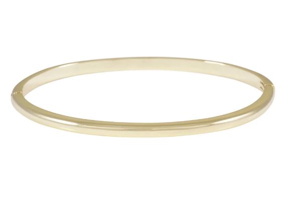 Armring "sølv" Domino glatt armring 3,5mm 60x47mm 18cm