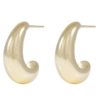 Ørering "gull" Honey 21x16mm chunky oval halvcreol