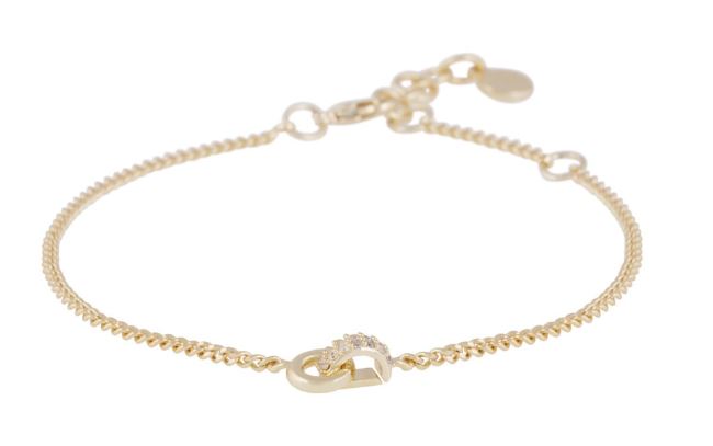 Armlenke "gull" Liz glatt sirkel + stendekt hempe på pz-kjede 16+2+2cm