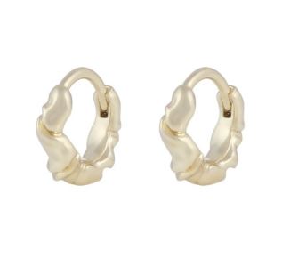 Ørering "gull" Wave 8ø organisk formet ørering