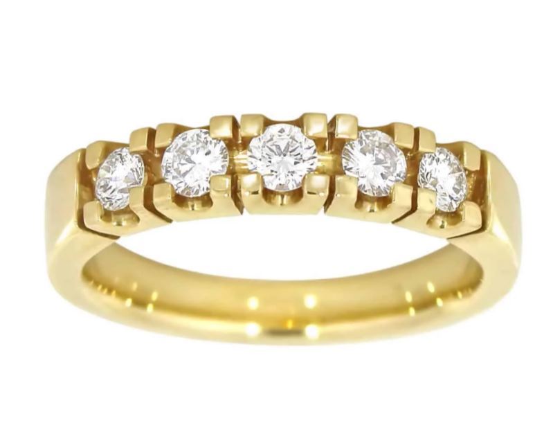 Ring gull allianse 5x 0,10 TWSI nedfelt fatning (Veil. 29.670,-)