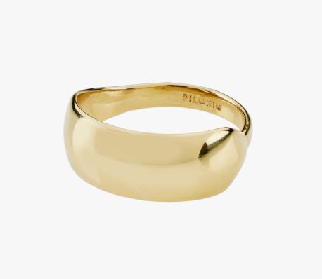 Ring "gull" Daisy unisex 9mm bred, glatt, smal bak reg.bar