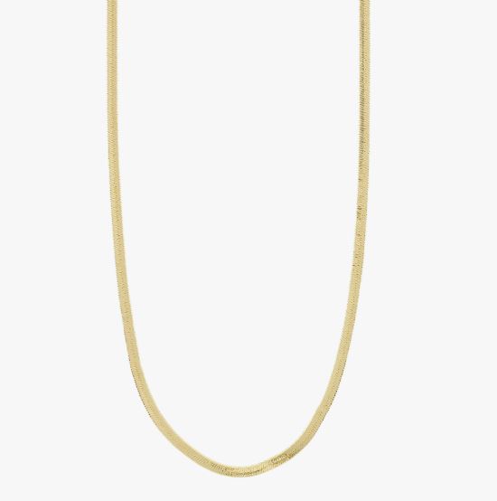 Collier "gull" Joanna 3mm herringbone kjede 40+9cm