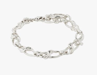 Armlenke "sølv" RANI 5mm lenke av doble, vridde ledd 19,5cm