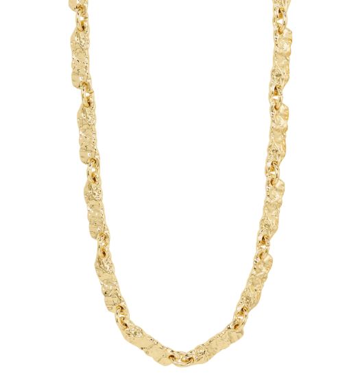 Collier "gull" Instant bankede avlange ledd 38+15cm