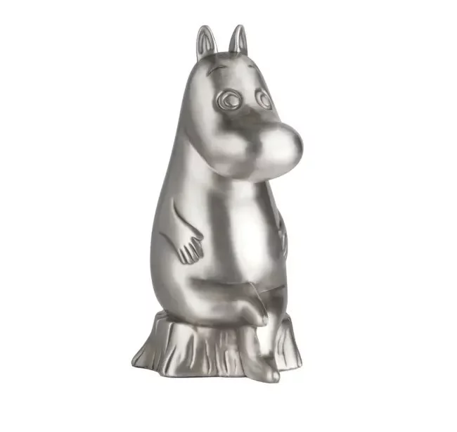 Sparebøsse "Mummitrollet" fortinnet 18 cm høy