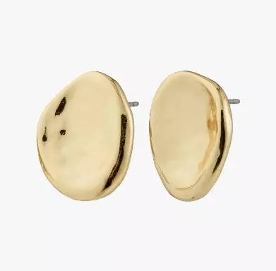 Ørepynt "gull" Sparkle 18mm diameter banket "plate"