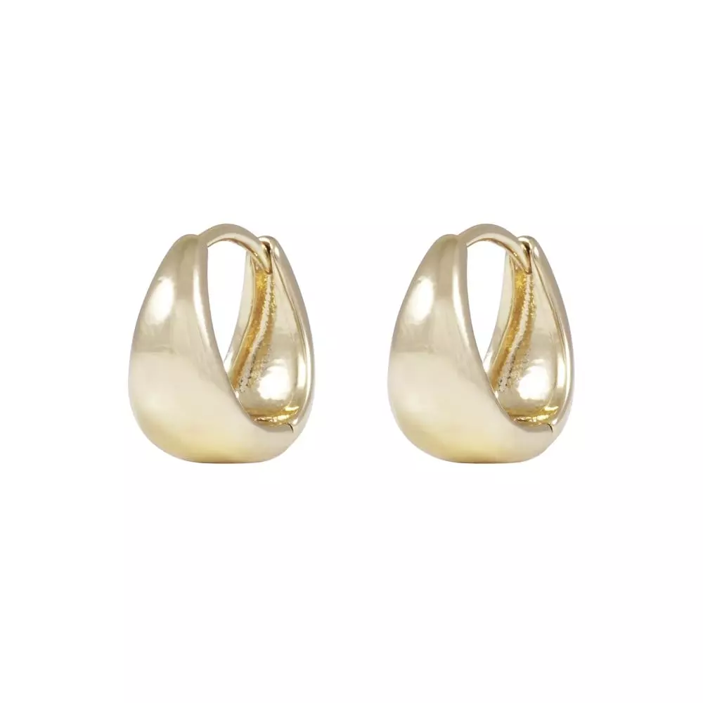 Ørering "gull" Honey 15ø chunky glatt bredere nede