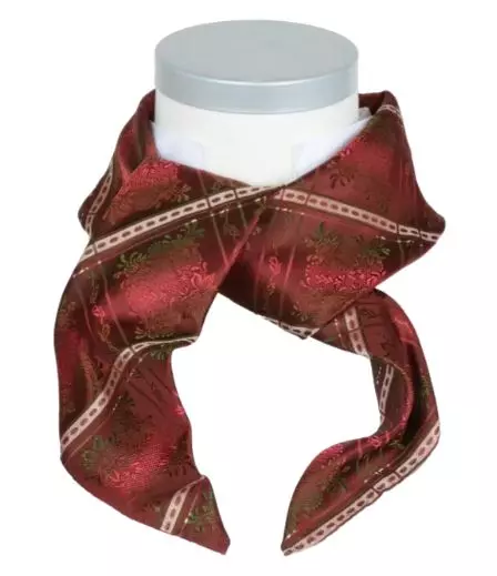 Bunadskjerf Tyrihans Maria 02 flerfarget i rødt / grønt / hvitt