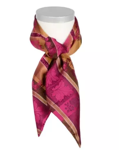 Bunadskjerf Tyrihans Lise 202 flerfarget i cerise / beige / hvit
