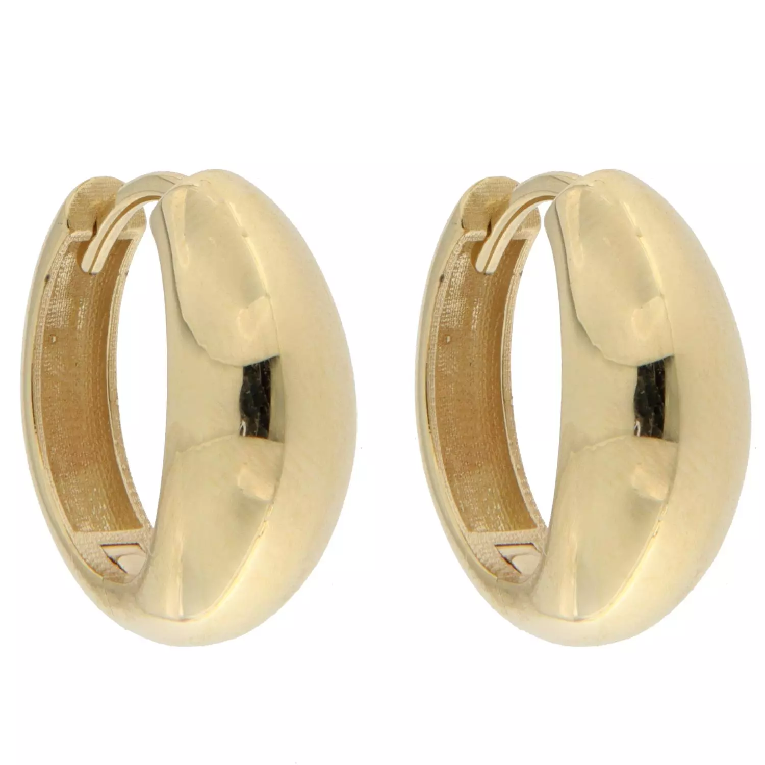 Ørering gull 16ø chunky forside, glatt rund profil