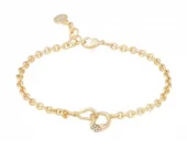 Armlenke "gull" Kitty organiske ringer i hverandre, m/cz. 16+2cm