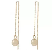 Øreheng "gull" Bennet 6mm glatt kule på 35mm balanse-heng