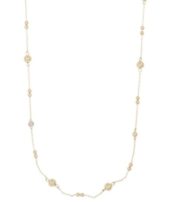 Collier "gull" Bennet kuler i ass. størrelser glatt + stener 80cm