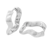 Ørering "sølv" Kitty 15ø bølgede ringer