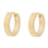 Ørering "gull" Liddy 20ø 4mm bred firkantet profil