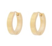 Ørering "gull" Liddy 20ø 4mm bred firkantet profil