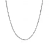 Collier rh.sølv tennislenke 38 + 2+ 2cm