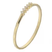 Ring 9K gull smal ring 0,04ct WSI (5dia) - Caia