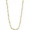 Collier "gull" Eliyah 4mm kjede av nuggets 38+15cm