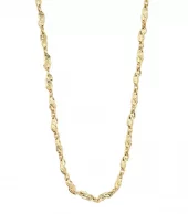 Collier "gull" Eliyah 4mm kjede av nuggets 38+15cm