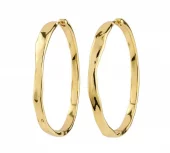 Øreringer "gull" Ember 40ø organiske ringer