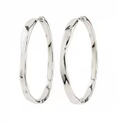 Øreringer "sølv" Ember 40ø organiske ringer