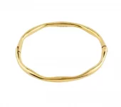Armring "gull" Haze 5mm smal, bølget 17cm