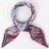 Bunadskjerf Tyrihans Eufemia 07 flerfarget i rosa / lilla/ blått / rødt