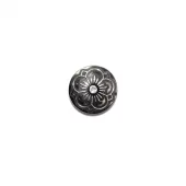 Tinnknapp Nora 18mm m/5-blads rose