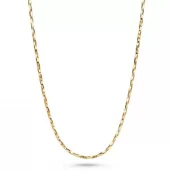 Collier fg.sølv Savona tvinnede ledd 40+5cm
