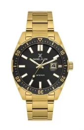 Daniel Klein Premium fg.stål m/ sort skive + bezel / datofunksjon