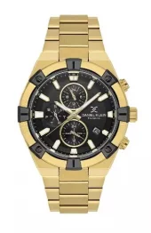Daniel Klein Exclusive fg.stål m/ sort skive, matte felt på bezel / multifunksjon
