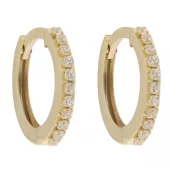 Ørering 9K gull 11ø m/c.zirconer foran - Caia