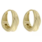 Ørering fg.sølv 26ø chunky, 5mm bred i bunn m/bølget mønster