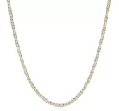 Collier fg.sølv tennislenke 38 + 2+ 2cm