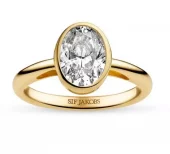 Ring fg.sølv Sardinien Ovale Grande 6x9mm blank oval zircon