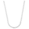 Collier rh.sølv Heartbeat 5mm lenke av avlange "hjerteformede" ledd 42+3cm